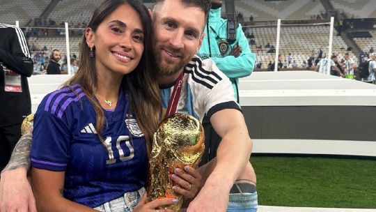Antonela Roccuzzo le dedicó unas emotivas palabras a Lionel Messi tras la victoria