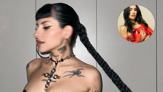 Cazzu sedujo a sus fans con un Total black sugerente dedicado a Lali Espósito