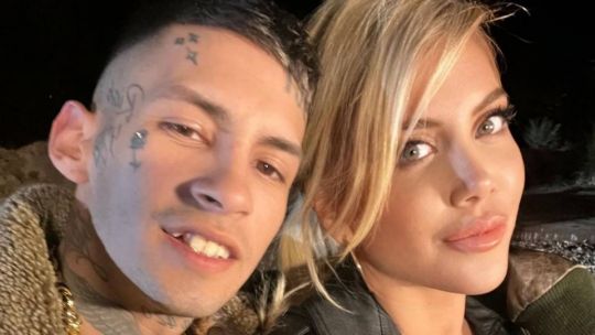 El romántico saludo de L-Gante a Wanda Nara: 