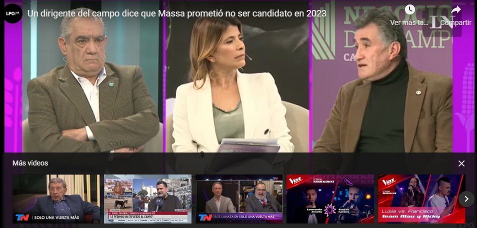 Un dirigente del campo dice que Massa prometió no ser candidato en 2023