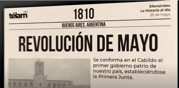 Efemérides 25 de mayo